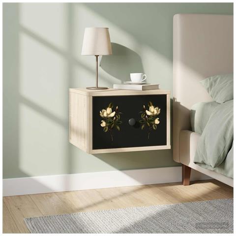 Mobiletto da comodino a parete BREMEN Rovere Sonoma - Foto 2