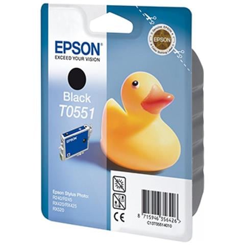 C13T05514020 Cartuccia Ink Originale Nera per Stylus Foto RX420/425/520 R240/425 Capacità 290 Pagine - Foto 14