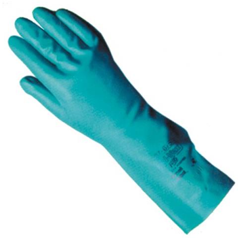 Guanti in Nitrile Sol-Vex Plus Tg. 9 colore Verde Confezione 12 Paia - Foto 2