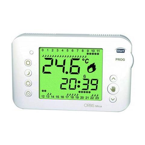 Cronotermostato Orbis Mirus Lux Giorno E Settimana Digitale Batterie - Nero Batteria Con Fili Digitale - Foto 3