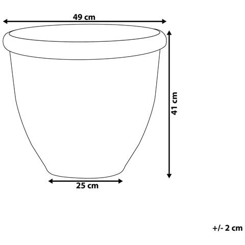 Vaso Di Fiori Marrone ?49 Cm Tesalia - Foto 21