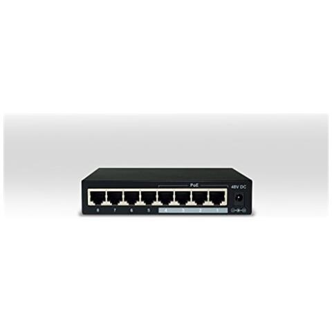 Alfa Aps084 Desktop Switch Ethernet, 8 Porte 10/100 Mbps Con 4 Porte Poe - Foto 2