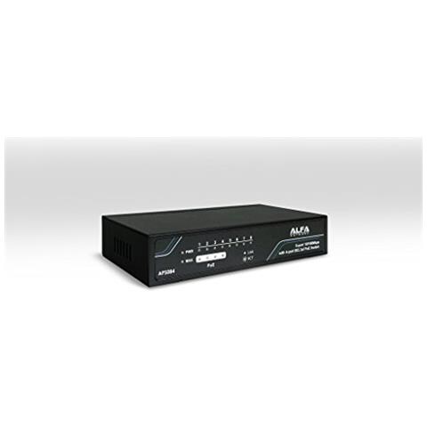 Alfa Aps084 Desktop Switch Ethernet, 8 Porte 10/100 Mbps Con 4 Porte Poe - Foto 1
