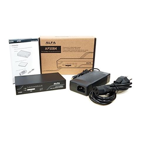 Alfa Aps084 Desktop Switch Ethernet, 8 Porte 10/100 Mbps Con 4 Porte Poe - Foto 3