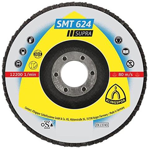 ""smt 324 Extra"" K40 - Disco Abrasivo Dritto, 125 Mm, Blu / nero. - Foto 1