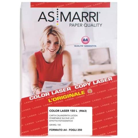 Carta Calandrata Per Stampanti Laser Finitura Lucida A4 150 G / m² Conf. 250 Fogli - 9063 - Foto 1