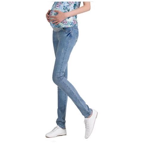 SLOWMOOSE - Pantaloni Jeans Premaman In Vita Elastica - Vestiti Per La Gravidanza  Per Donne Incinte - Blu / M [ azzurro Cielo / Xxl] - ePRICE