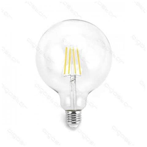 Lampadina Led Filamento G125 8w Attacco E27 900 Lumen 6500k Luce Fredda D125h175mm Angolo 360 Equivale A 66w Incadescenza - Foto 1