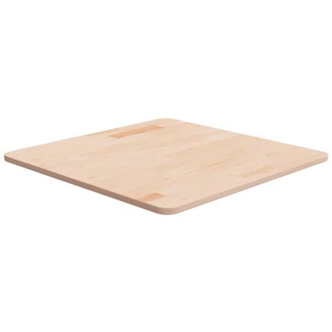 Piano Tavolo Quadrato 60x60x1,5 Cm Massello Rovere Non Trattato - Foto 1