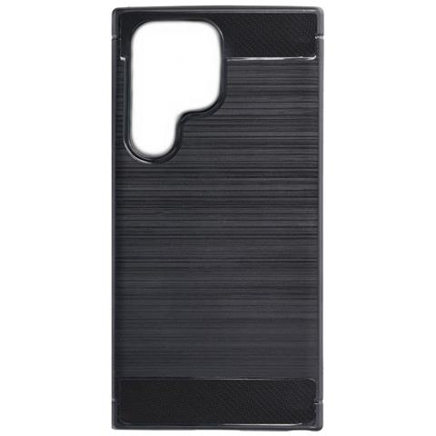 Custodia B-case Tpu Silicone Cover Case Per Samsung Galaxy S23 Ultra S918 Carbon Metal Black - Foto 2