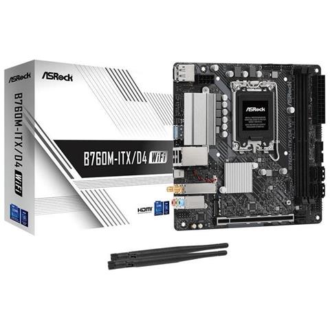 Scheda Madre B760M-ITX /D4 WiFi Socket LGA 1700 Chipset B75 Mini ITX - Foto 1