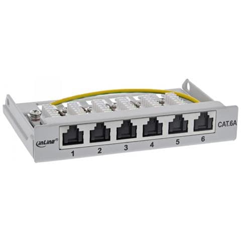 Patch Panel Cat. 6a 0.5u A 6 Vie, Da Tavolo, Grigio - Foto 2