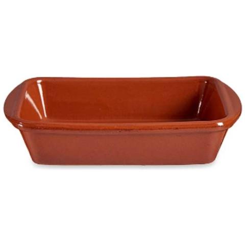 Pirofila Da Forno Rettangolare Argilla Cotta 14,5 X 4 X 20 Cm (16 Unità) - Foto 2