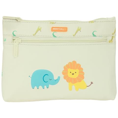 Astuccio Scuola Safta Selva Giungla Beige 23 X 16 X 3 Cm - Foto 1
