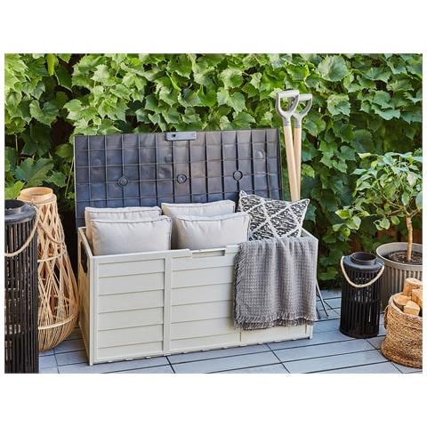 Cesta Da Giardino 112 X 50 Cm Beige E Nero Locarno - Foto 1