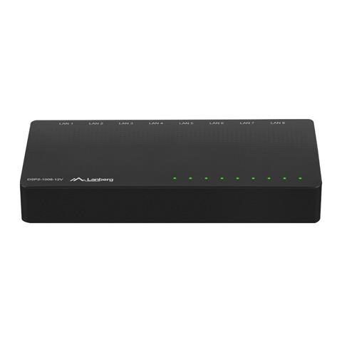 DSP2-1008-12V switch di rete Non gestito Gigabit Ethernet (10/100/1000) Nero - Foto 4