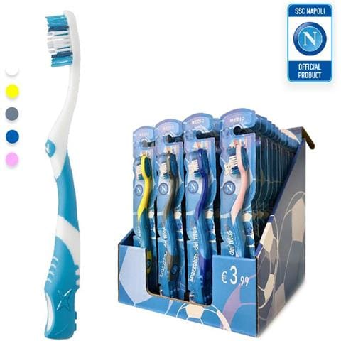 KST-K1NA48 - Spazzolino Da Denti Napoli Official Product - Adulto - Mixed Color - Confezione 48 Pezzi - Foto 1
