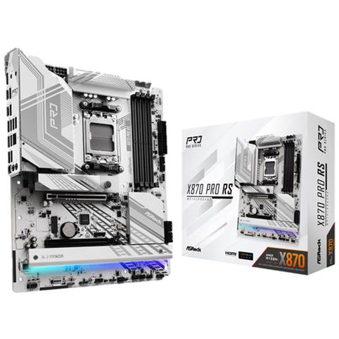 Asrock Mb Amd X870 Pro Rs Socket Am5 Amd X870 Atx Ddr5 - Foto 1