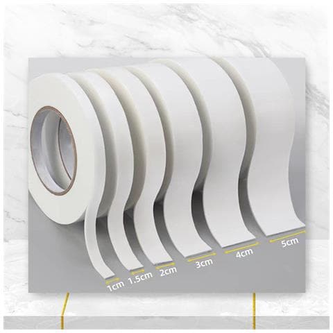 Nastro Biadesivo In Schiuma Pe (5 Rotoli) White S - Foto 6