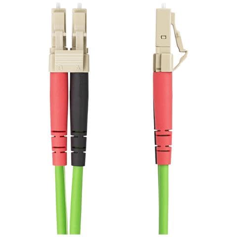 Cavo in Fibra Ottica Multimodale da LC a LC (UPC) OM5 da 15m, Cavo Patch Duplex LOMMF 50/125µm, VCSEL, 40G / 100G, Insensibile alla piegatura, Bassa perdita di inserzione, Bretella ottica in fibra LSZH - Foto 2