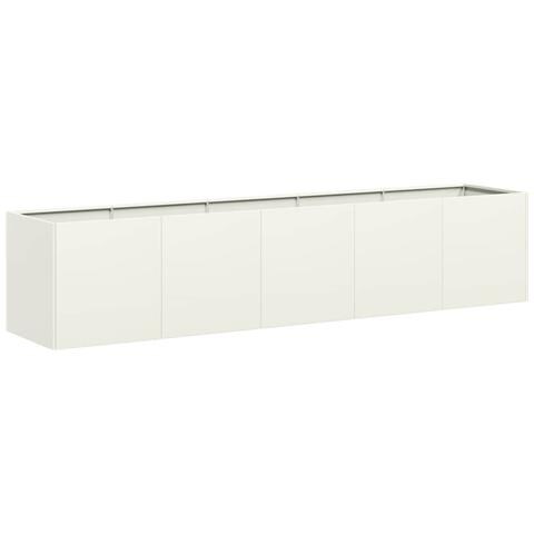 Fioriera Bianca 200x40x40 Cm In Acciaio Laminato A Freddo - Foto 2