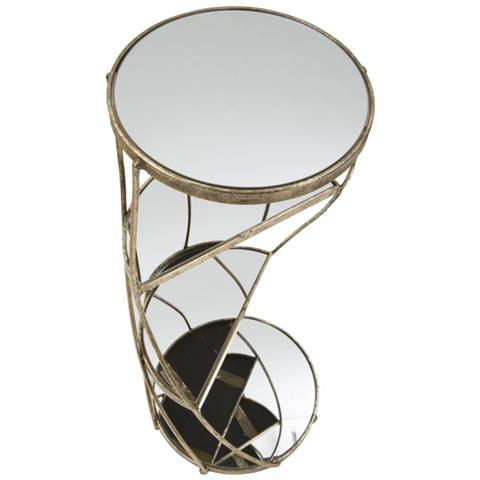 Tavolino Mf585 - Oro - Metallo - 38x38x86 Cm - Foto 2