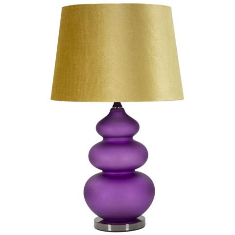 Lampada Da Tavolo Mf176 - Viola - Metallo - 40x40x70 Cm - Foto 1