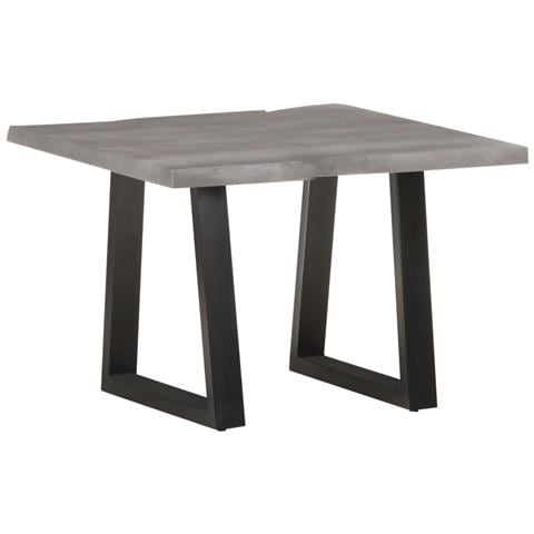 Lusso Casadino -  Tavolino Da Salotto Con Bordi Vivi 60x60x40 Cm Massello Acacia - Foto 2