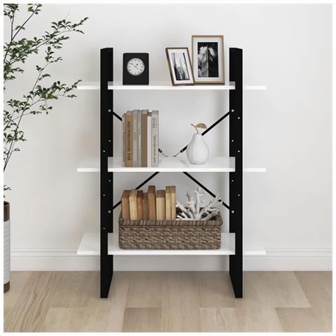 Lusso Casadino - Libreria Bianca 80x30x105 Cm In Legno Multistrato - Foto 2