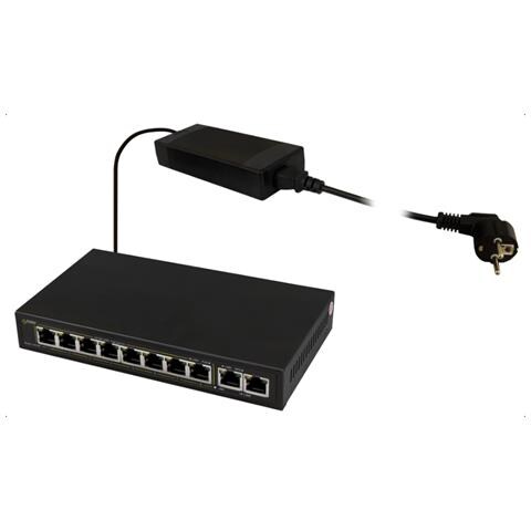 SG108 switch di rete Gigabit Ethernet (10/100/1000) Supporto Power over Ethernet (PoE) Nero - Foto 1