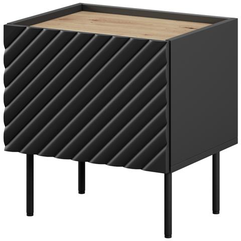 ONDA comodino 2 pz. 50x40x54 nero - Foto 1