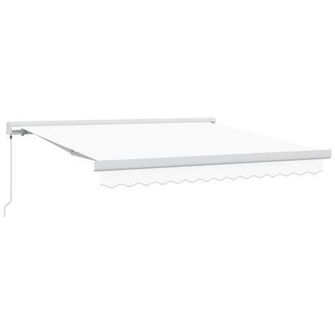 Tenda Retrattile Bianca 300x250 cm, Tessuto di Ricambio  per Tenda 3x2.5 m Bianco - Foto 1