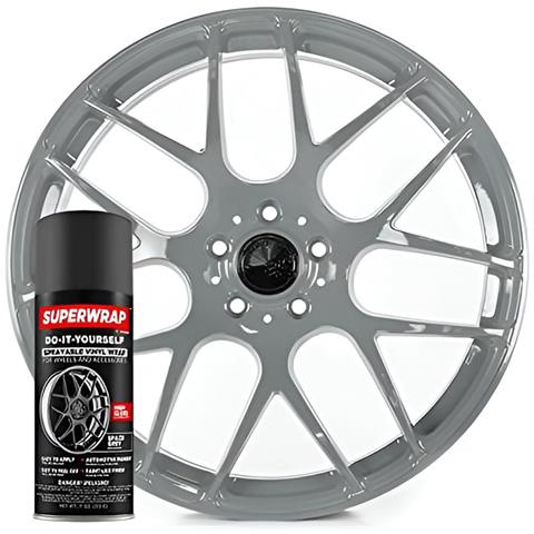Vernice Lacca Pellicola Vinilica Spray Per Rivestimento Cerchi Grigio 325 Ml - Foto 1