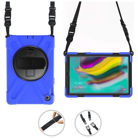 Custodia Per Samsung Galaxy Tab A 8.0"" Con Tracolla Blu - Foto 2