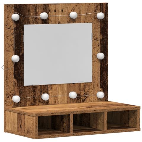 Unità da toelette Legno invecchiato Legno massello di recupero - Foto 1