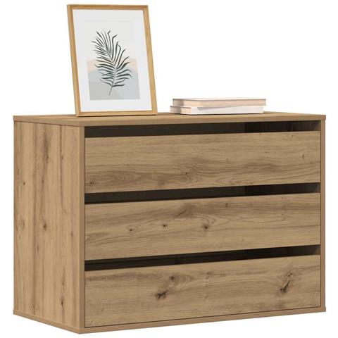 Cassettiera Angolare Rovere Artigianale 80x41x58cm Multistrato - Foto 2