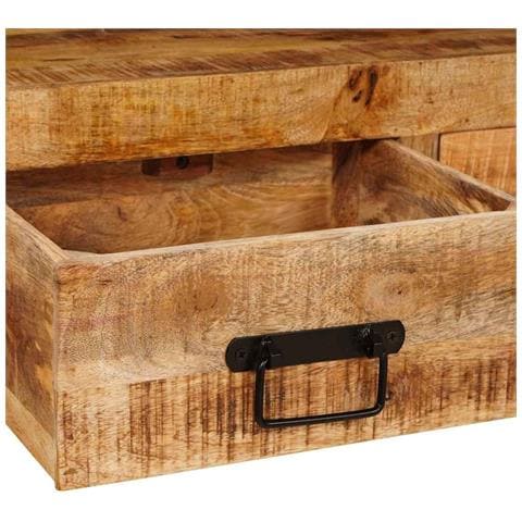 Tavoli consolle 2 pcs Marrone Legno Di Mango Massello - Foto 9