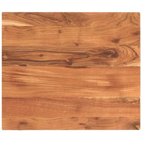 Piano Tavolo 60x50x3,8 cm Rettangolare Legno Massello Acacia - Foto 1