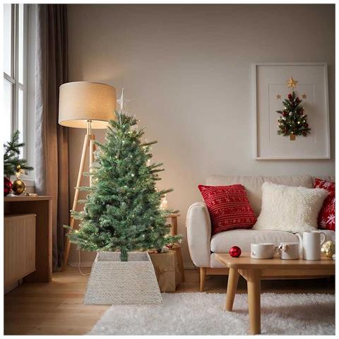 Collare per Albero di Natale Bianco 70 x 70 x 28 cm - Foto 2
