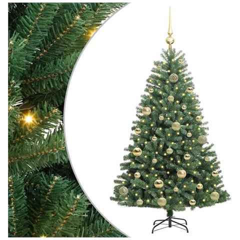 Albero di Natale Artificiale con Rami Pieghevoli Verde 120 cm - Foto 1