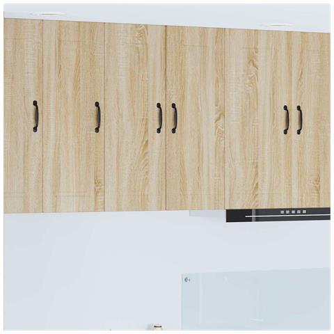 Pensile cucina con porta 2 pcs Rovere Sonoma 30 x 31 x 80 cm - Foto 2