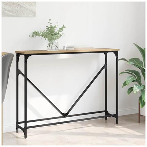 Tavolo consolle Rovere artigianale 102 x 23 x 75 cm - Foto 2