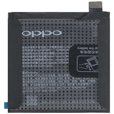 Ricambio Batteria Litio Integrata 3730mah Originale Blp671 Bulk Per Find X Cph1871 - Foto 1