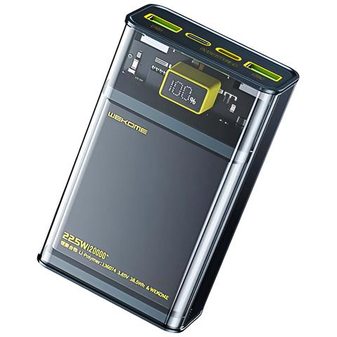 Powerbank 20000 Mah Pd 20 W + Qc 22,5 W Super Charge Serie Vanguard, Nero Trasparente - Foto 1