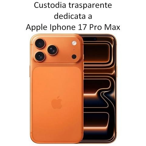 Ultra Slim Custodia Tpu Silicone 0,3mm Cover Case Per Apple Iphone 17 Pro Max Trasparente - Foto 2