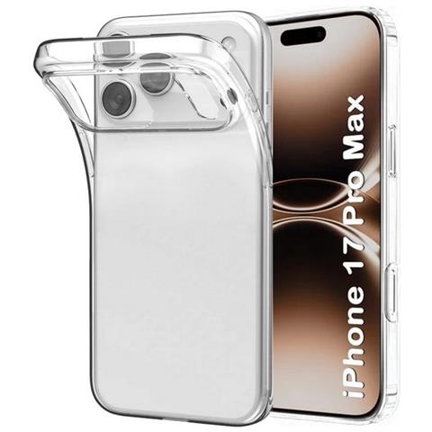 Ultra Slim Custodia Tpu Silicone 0,3mm Cover Case Per Apple Iphone 17 Pro Max Trasparente - Foto 1