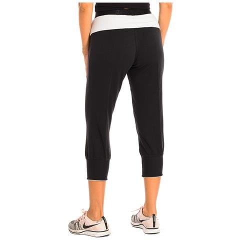 Pantaloni Capri Sportivi Con Elastico In Vita Z1b00253 Da Donna - Foto 3