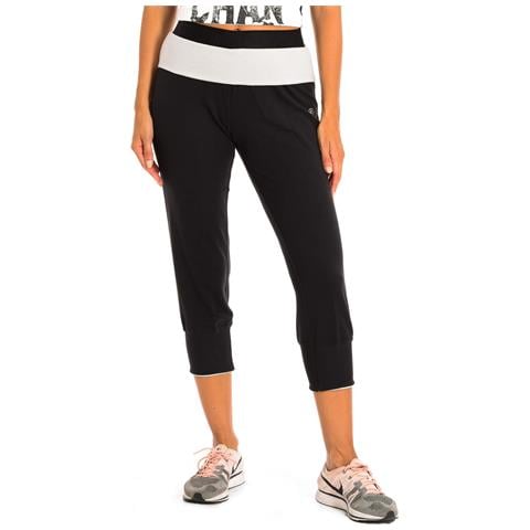 Pantaloni Capri Sportivi Con Elastico In Vita Z1b00253 Da Donna - Foto 1