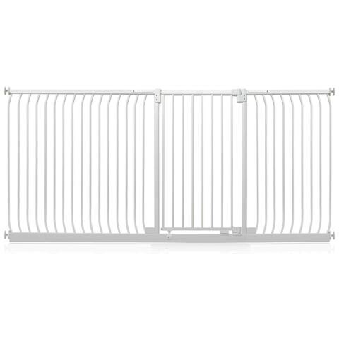 Bettacare Cancelletto Per Cani Elite Extra Alto, 234cm - 243cm, Bianco Opaco, Extra Alto Con 100cm Di Altezza - Foto 1