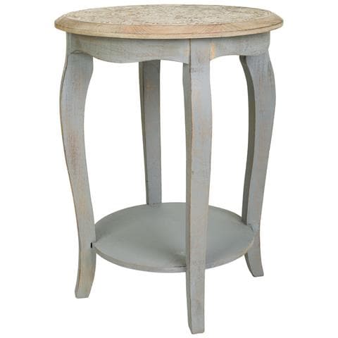 Tavolino Da Caffè In Legno Grigio Artigianale 45x45x60h Cm - Foto 1